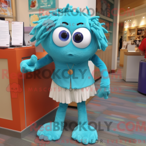 Teal Crab Cakes mascot...