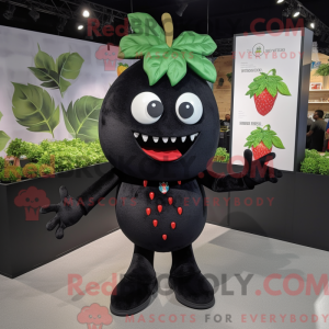 Black Strawberry mascot...