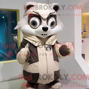 Cream Raccoon maskot...