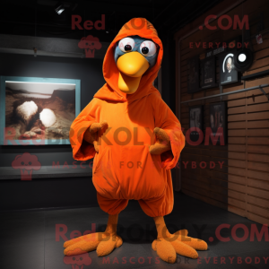 Orange Dodo Bird mascot...