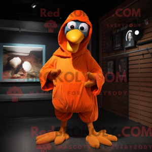 Orange Dodo Bird maskot...