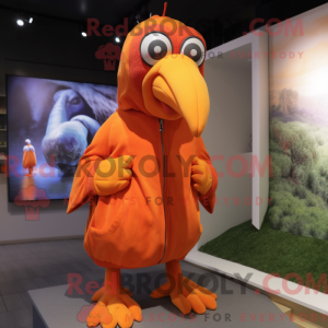 Orange Dodo Bird mascot...