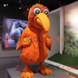 Orange Dodo Bird maskot...