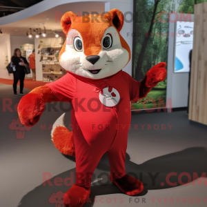 Red Flying Squirrel mascot...