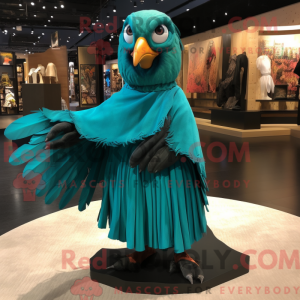 Turquoise Crow mascot...