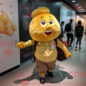 Gold Potato mascot costume...
