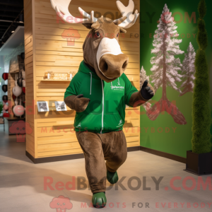 Oliven Irish Elk maskot...