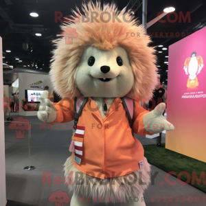Peach Porcupine maskot...