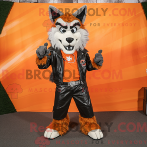 Orange Say Wolf mascot...
