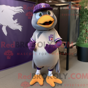 Máscara de pombo roxo com...