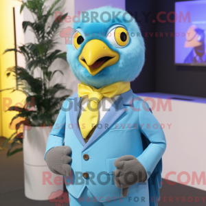 Cyan Canary Maskottchen...