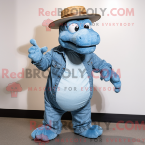 Sky Blue Titanoboa mascot...