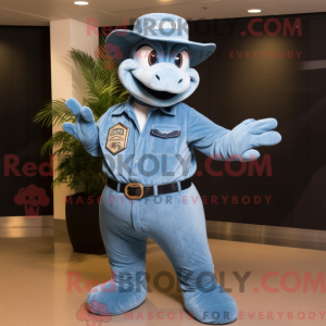 Sky Blue Titanoboa mascot...