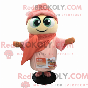 Peach Sushi mascot costume...