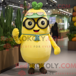 Lemon Yellow Radish mascot...