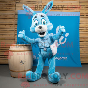 Sky Blue Gazelle mascot...