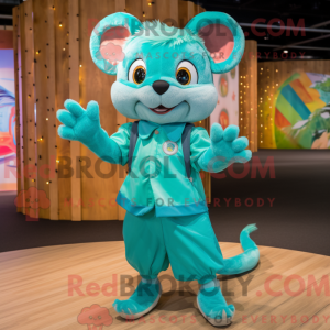 Turquoise Dormouse mascot...