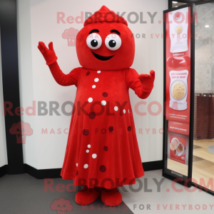 Red Pizza-mascottekostuum...