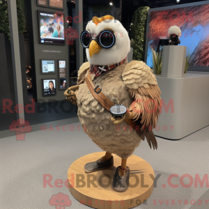 Tan Pheasant mascot costume...