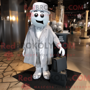 Silver Ghost mascot costume...