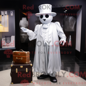 Silver Ghost mascot costume...
