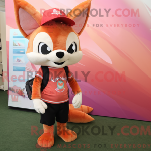 Peach Fox-maskotdraktfigure...