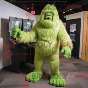 Postava maskota Lime Green...