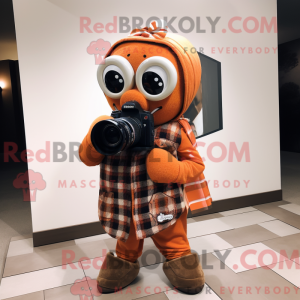 Orange Camera mascot...