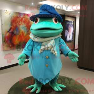 Turquoise Kikker...