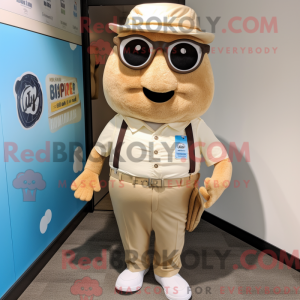 Tan Ice Cream maskot...