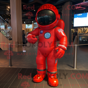 Red Astronaut mascot...