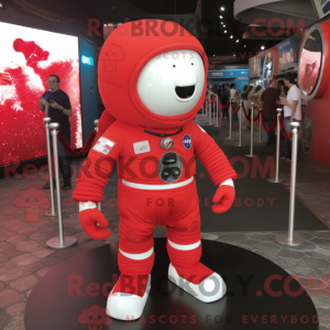 Red Astronaut mascot...