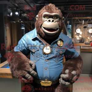 Brun Gorilla-maskotkostyme...