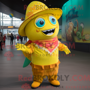 Maskottchenkostüm Yellow...