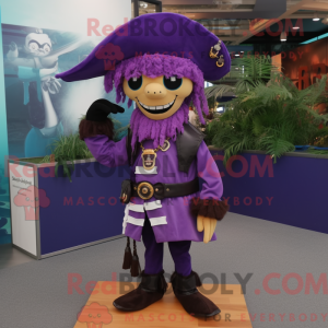 Lilla Pirat maskot kostume...