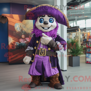 Purple Pirate mascot...