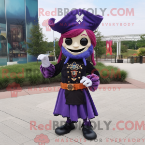 Purple Pirate mascot...