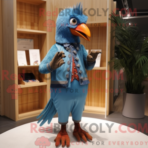 Sky Blue Fasan maskot...