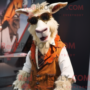 Rust Angora Goat maskot...