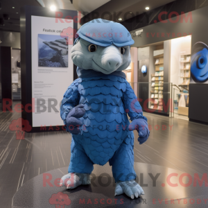 Blue Pangolin mascot...