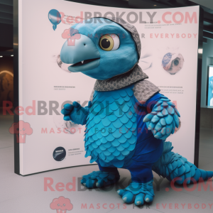 Blue Pangolin mascot...