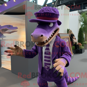 Purple Spinosaurus mascot...