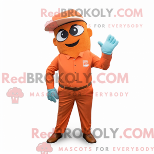 Rust Orange mascot costume...