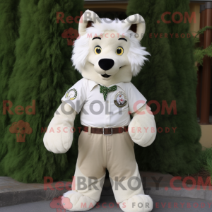 Figura de máscara de lobo...