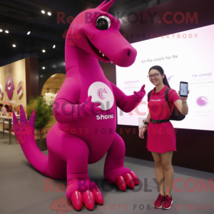 Disfraz de mascota Magenta...