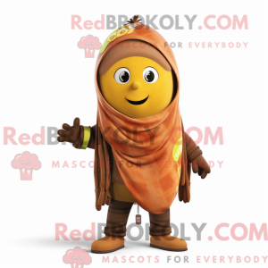 Brown Mango mascottekostuum...