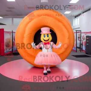 Peach Donut mascot costume...