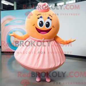 Peach Donut mascot costume...