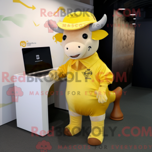 Postava maskota Yellow Beef...