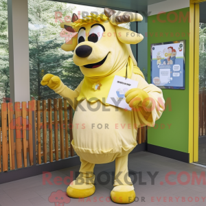 Maskottchen-Kostüm Gelbes...